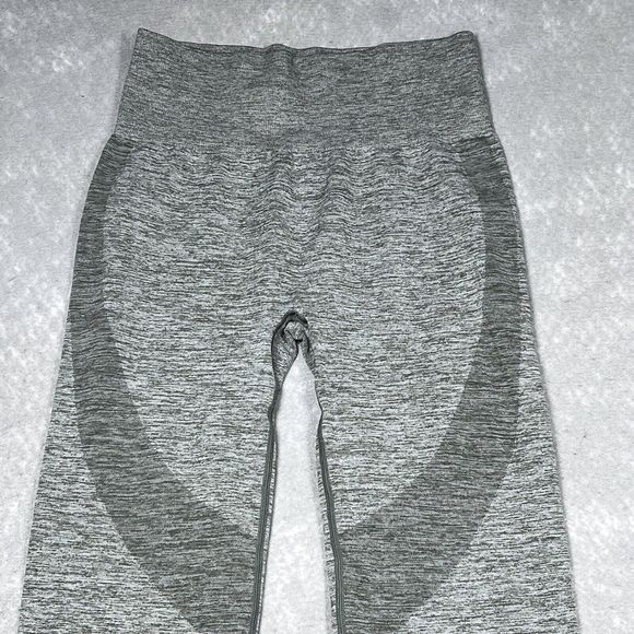 PINK Victoria Secret Leggings Women’s Size Small Gray Green Seamless Compression - Picture 2 of 12